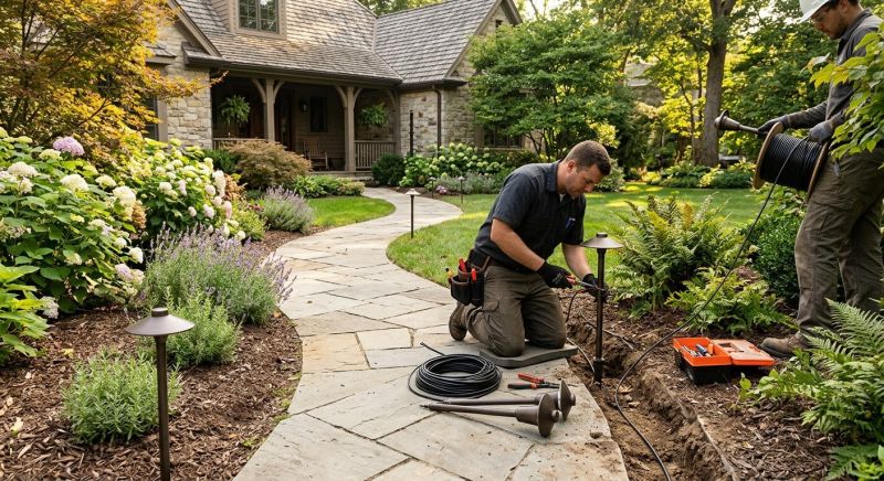 Landscape Lighting Repair in Olathe, KS