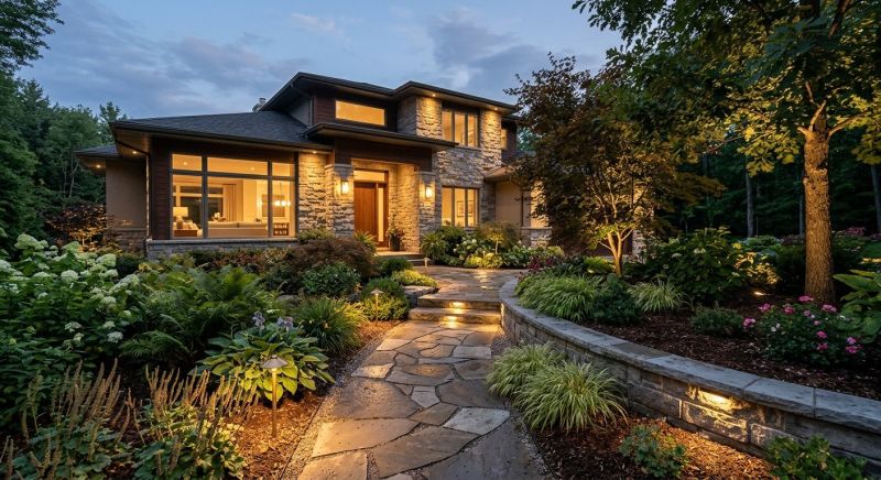 Walkway Lighting Installation in Overland Park, KS